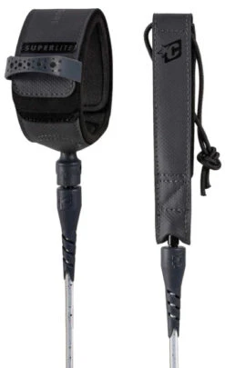 CREATURES 6' SUPERLITE PRO 6 : WHITE SPECKLE LEASH (LSLP22006WHSPBK)