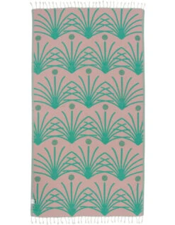 SANDCLOUD RETRO PALM TOWEL (WSFTOW128GRNRG)