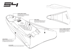 STEALTH S4 FINS - Black -Wave Rider Shop 640610