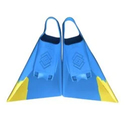 HUBBOARDS FINS - Air Hubb - Aqua// Yellow -Wave Rider Shop 641129 1
