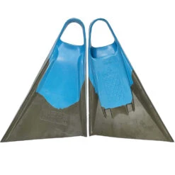 Viper Delta Icon Bodyboard Fins - Sky Blue// Charcoal