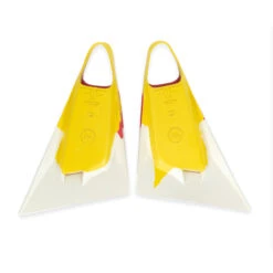 VULCAN V3 FINS - Bella Retro Model -Red // White// Yellow -Wave Rider Shop 642737 2