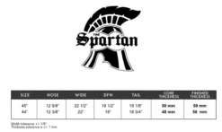 PRIDE BODYBOARDS Spartan Polypro Core - 2023/24 Model -Wave Rider Shop 643168