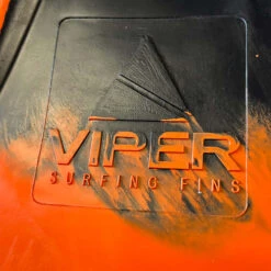 Viper Delta Icon Super Soft Bodyboard Fins - Black// Orange -Wave Rider Shop 644525 2
