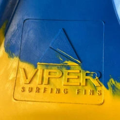 Viper Delta Icon Super Soft Bodyboard Fins - Blue// Yellow -Wave Rider Shop 644529 2