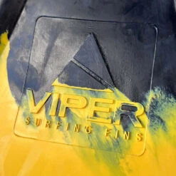 Viper Delta Icon Super Soft Bodyboard Fins - Black// Yellow -Wave Rider Shop 644533 2