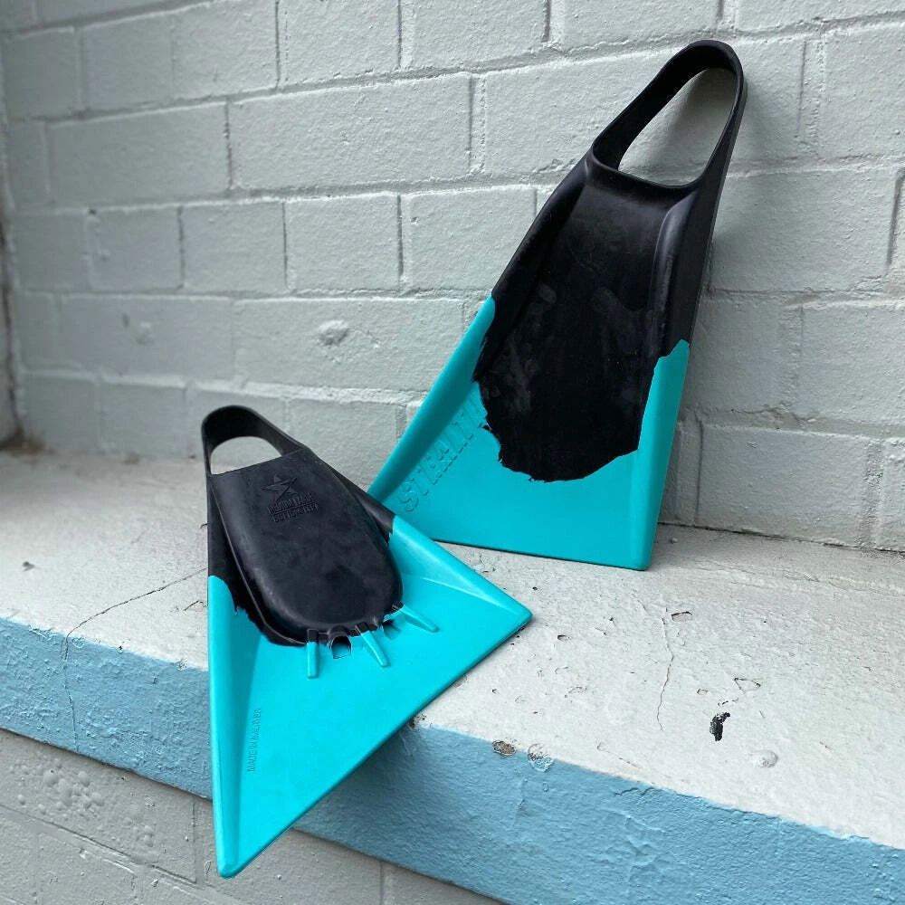 STEALTH S2 FINS - Super Soft Flex Black //Teal 5 STEALTH S2 FINS - Super Soft Flex Black //Teal - Image 3