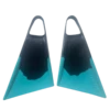 STEALTH S2 FINS - Super Soft Flex Black //Teal -Wave Rider Shop 644687