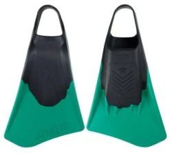 STEALTH S4 FINS - Black / Emerald Green