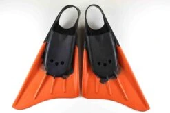 HB Bodyboards Free II FIN'S - Black/Orange -Wave Rider Shop 8952434 3