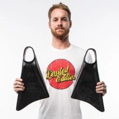 LIMITED EDITION FINS - All Blacks - Joe Clarke Model -Wave Rider Shop 9151045 2