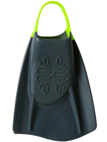 DMC Elite Fins - Charcoal/ Flouro Strap 4 DMC Elite Fins - Charcoal/ Flouro Strap - Image 2
