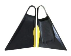 Viper Delta 2.0 Bodyboard Fins - Black//Yellow
