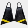 STEALTH S2 Pinnacle FINS - Black / Yellow Stripe -Wave Rider Shop 9392320