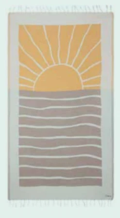 SAND CLOUD EARTH TOWEL (WSS22TOW004NATRG)