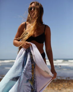 LEUS AMADEO BACHAR YELLOWTAIL BEACH ECO TOWEL -Wave Rider Shop leus beachtowel abachar yellowtail3 14622.1673632288
