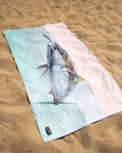 LEUS AMADEO BACHAR YELLOWTAIL BEACH ECO TOWEL -Wave Rider Shop leus beachtowel abachar yellowtail4 79568.1673632289