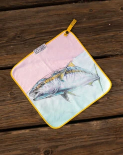 LEUS AMADEO BACHAR YELLOWTAIL FISHING ECO TOWEL -Wave Rider Shop leus fishingtowel abachar yellowtail5 41313.1673632287