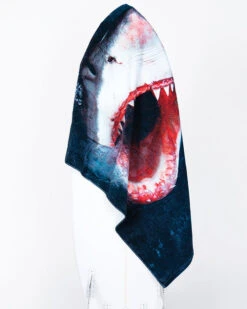 LEUS GREAT WHITE TOWEL (EX) -Wave Rider Shop leus surftowel greatwhite surfboard 82769.1700415158