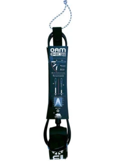 OAM 5'5 COMP MISSION ULTRALIGHT LEASH -Wave Rider Shop oam mission leash 5 5 comp black back 30256.1675878683