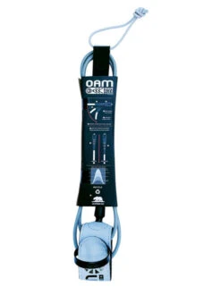 OAM 6' REGULAR MISSION ULTRALIGHT LEASH -Wave Rider Shop oam mission leash 5 5 comp grey back 3e073223 7fad 4343 a792 a4273552a974 92916.1675878687